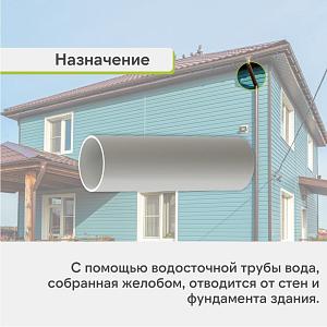 Docke ЛЮКС Труба водосточная 1500мм  — Пломбир