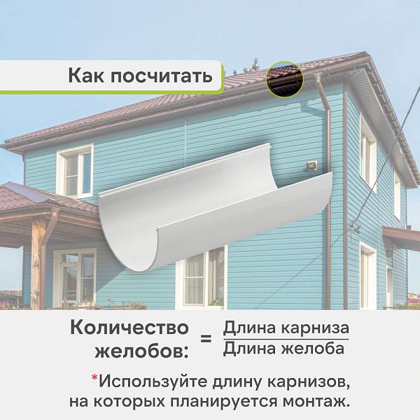 Docke ПРЕМИУМ Желоб водосточный Пломбир
