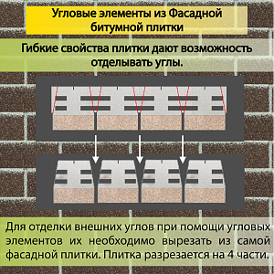 Купить Фасадная битумная плитка Docke PREMIUM BRICK  2 м2/уп Коричневый в Иркутске