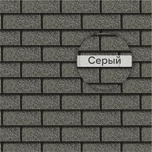 Фасадная битумная плитка Docke СТАНДАРТ БРИК 2,5 м2/уп — Серый Фасадная битумная плитка Docke СТАНДАРТ БРИК 2,5 м2/уп — Серый