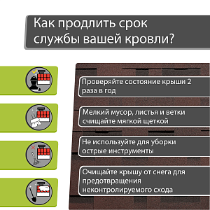 Купить Гибкая черепица Docke PIE PREMIUM Генуя 3м2/уп Зрелый каштан в Южно-Сахалинске