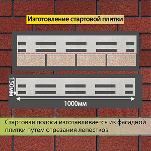 Купить Фасадная битумная плитка Docke PREMIUM BRICK  2 м2/уп Клубника в Иркутске