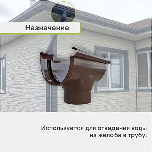 Воронка 82мм Альта-Профиль "Элит" ПВХ  — Коричневая