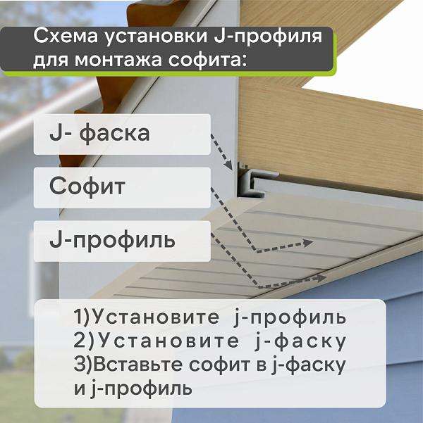 Docke J-профиль 3000мм Лимон