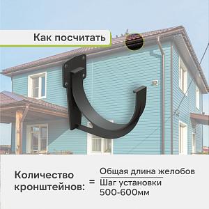 Docke ПРЕМИУМ Кронштейн желоба  — Графит